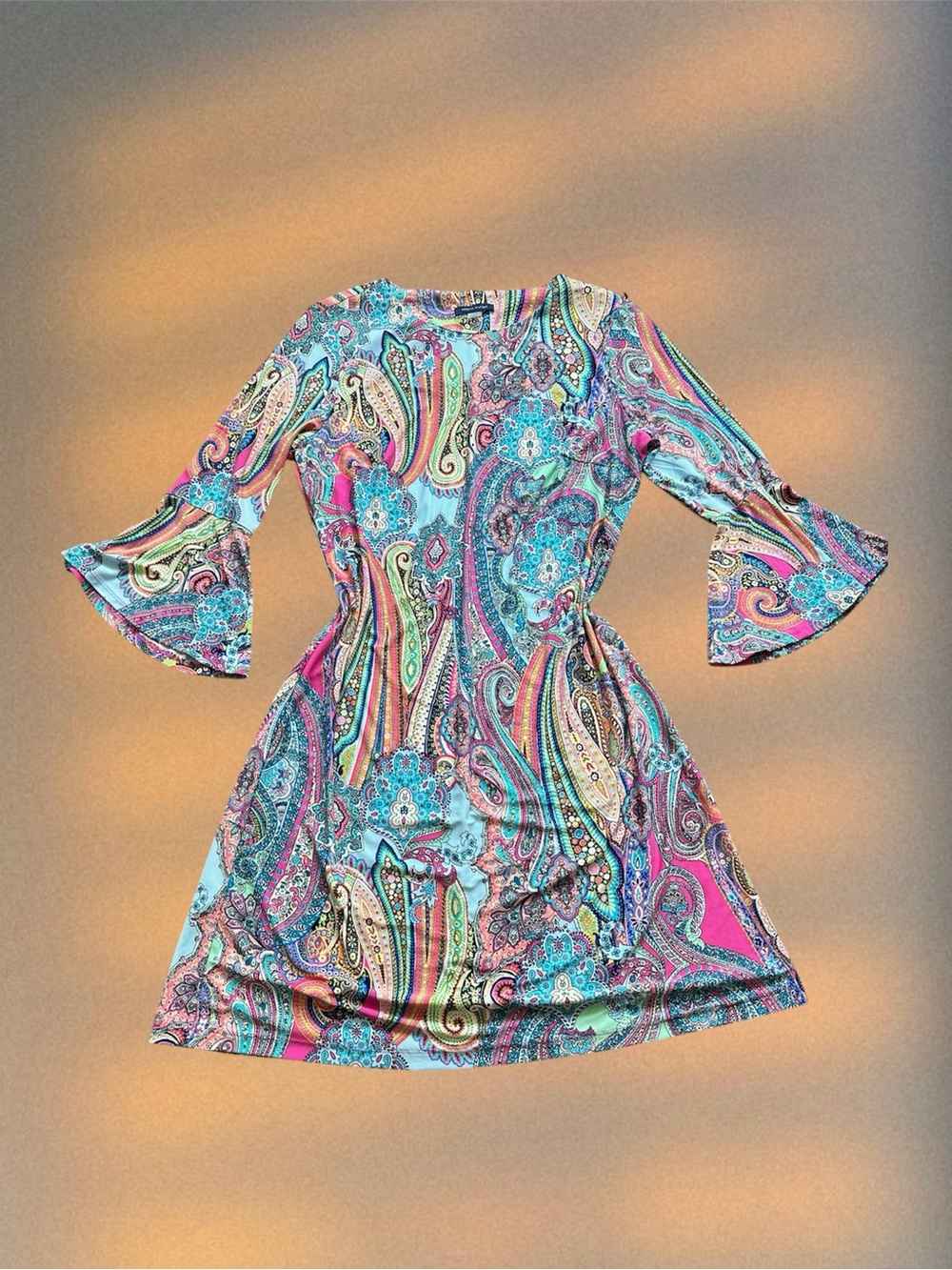 Tommy Hilfiger Multicolor Paisley Print Top - Blue & Pink Accents